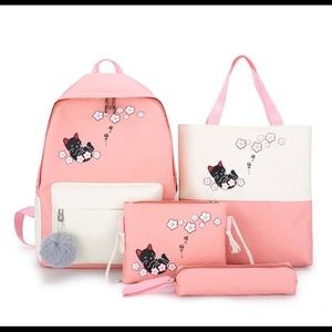 School Back Pink Girl Backpack